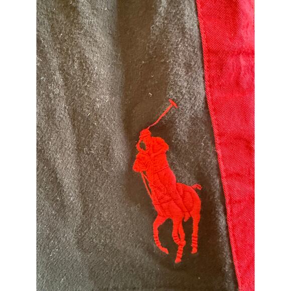 Polo by Ralph Lauren Fleece Black and Red Sweatshorts, boys 7 - Picture 4 of 10